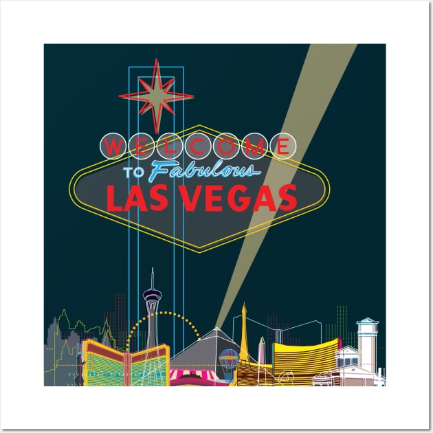 Las Vegas Wall Art by Sauher